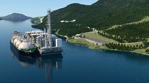 Artist’s rendition of the Cedar LNG facility.