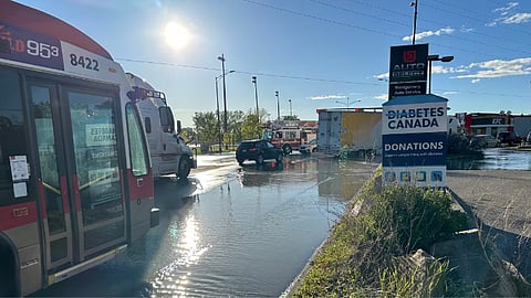 Bowness water main break
