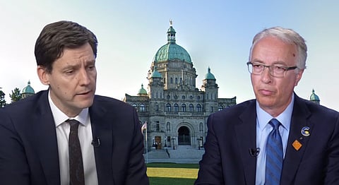 David Eby and John Rustad