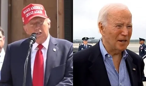 Former President and Republican presidential candidate Donald Trump, President Joe Biden