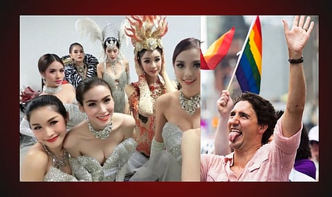 Ladyboys in Thailand, Justin Trudeau at Pride parade