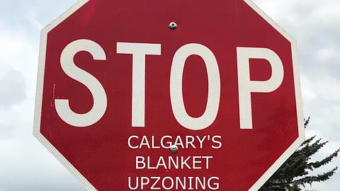 Stop blanket zoning sign