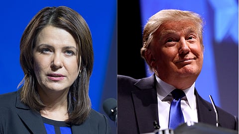 Alberta Premier Danielle Smith and U.S. President Donald Trump