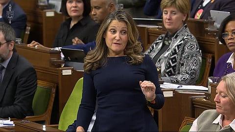 Finance Minister Chrystia Freeland