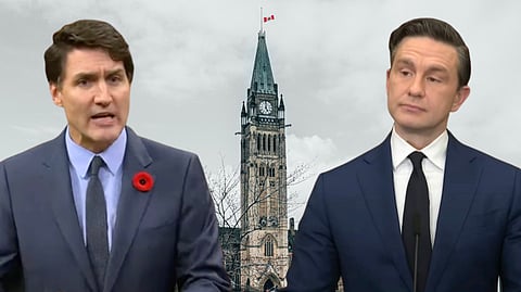 Justin Trudeau and Pierre Poilievre