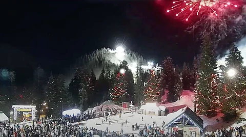 Fireworks on Grouse Mountain