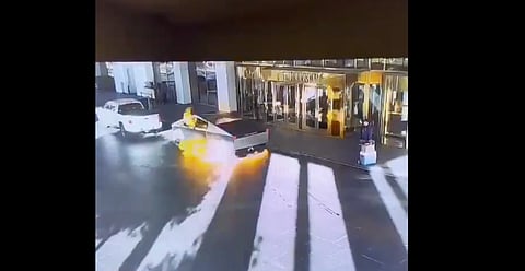 WATCH: Cybertruck blows up in front of Trump hotel in Las Vegas