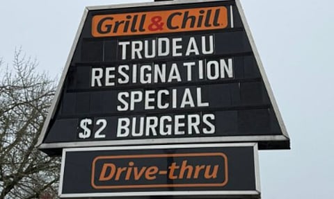 A Dairy Queen sign in Langley B.C.