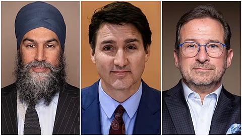 Trudeau, Singh, and Blanchet