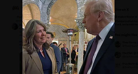 Danielle Smith visits Trump