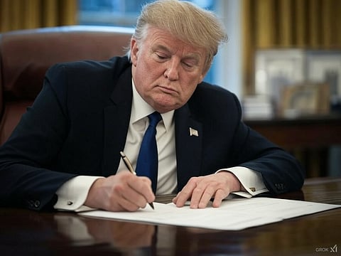 A rendering of President-elect Donald Trump