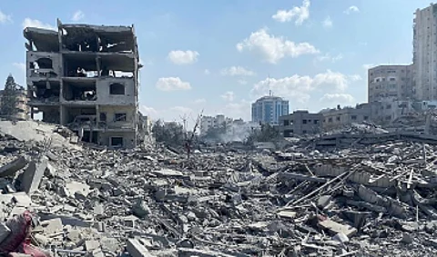 Destruction in the Gaza Strip