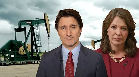 Justin Trudeau and Danielle Smith