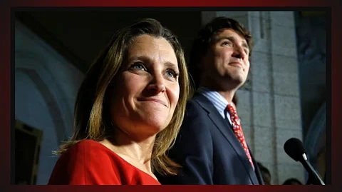 Chrystia Freeland and Justin Trudeau