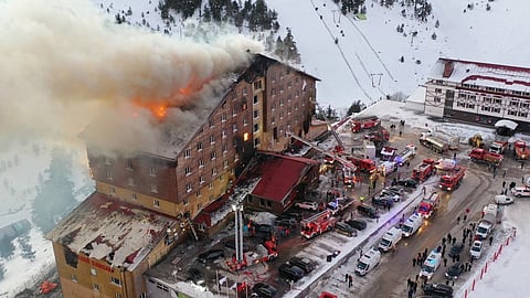 Turkey Ski Resort Fire