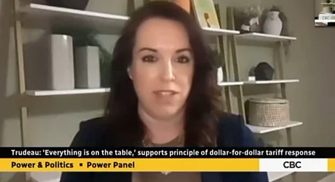 Kate Harrison appears of Power and Politics