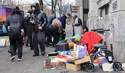 Hasting Street in Vancouver this week