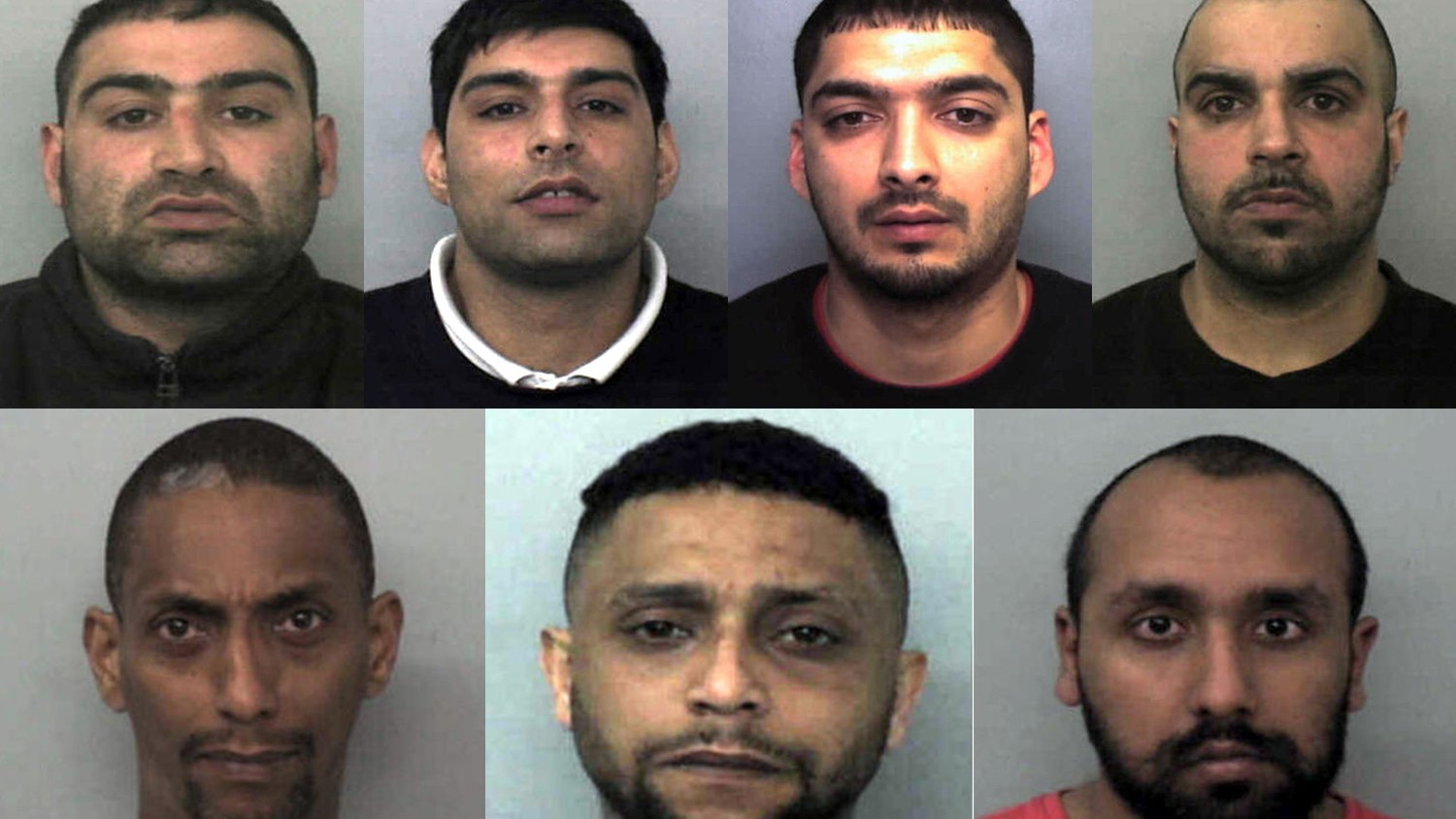 Convicted in 2013: Akhtar Dogar, Anjum Dogar, Kamar Jamil, Assad Hussain, Mohammed Karrar, Bassam Karrar and Zeeshan Ahmed