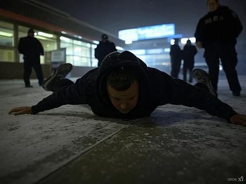 A rendering of the Fort McMurray penis freezing incident
