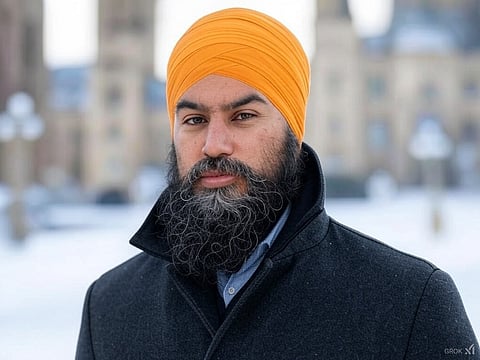 A rendering of federal NDP leader Jagmeet Sing