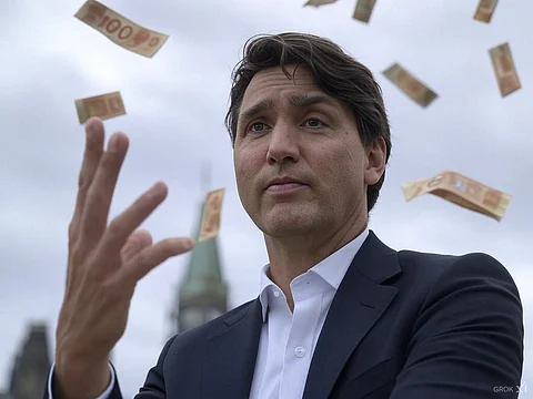 A rendering of Justin Trudeau