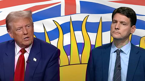 Donald Trump and David Eby