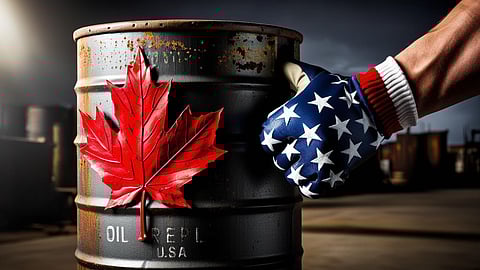 US oil production is threatening to roll over even as Canada’s surges