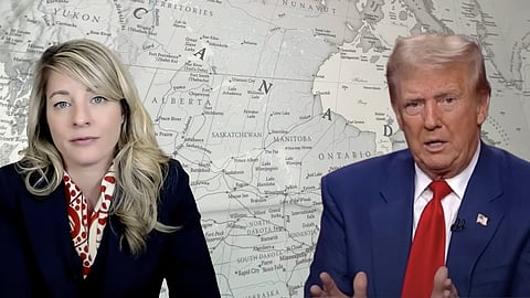 Melanie Joly and Donald Trump