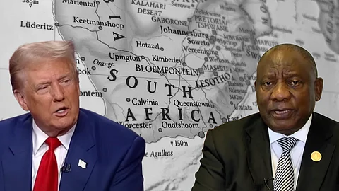 Donald Trump and Cyril Ramaphosa