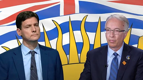 David Eby and John Rustad