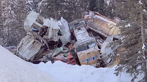 A 2019 train crash in Field, BC