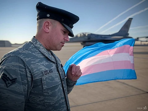 A rendering of a U.S. Air Force member