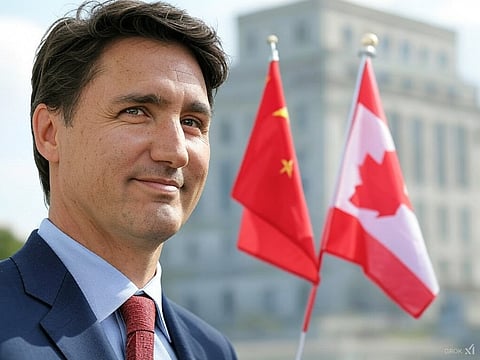 A rendering of Canadian Prime Minister Justin Trudeau