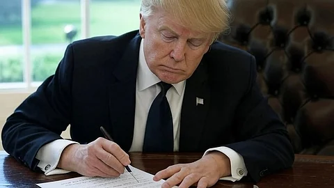 A rendering of Donald Trump