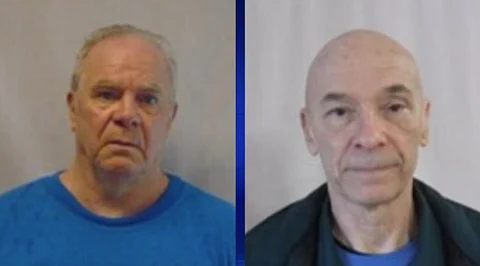 Michael Karas, left, and Jay Sedore escaped from Beaver Creek Institution in Gravenhurst