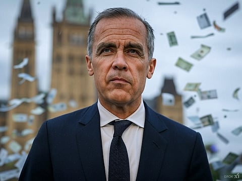 A rendering of Mark Carney