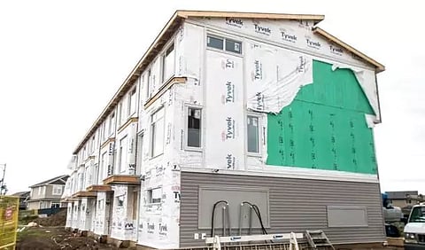 Townhomes under construction