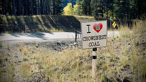 Grassy Mountain mine site near Coleman