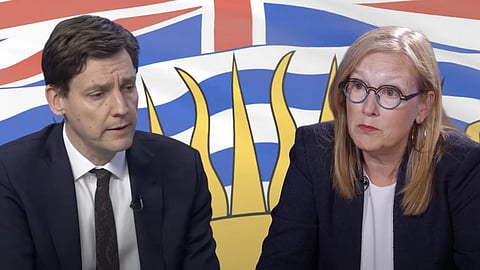 Premier David Eby and Finance Minister Brenda Bailey