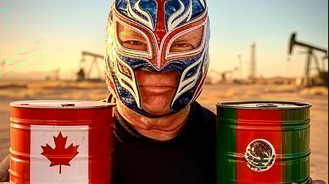 Mexico is looking for alternative oil buyers while Canada is stuck with The Donald — for now.