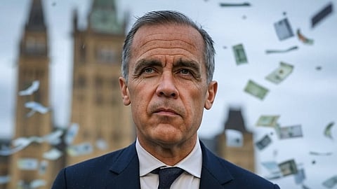A rendering of Mark Carney