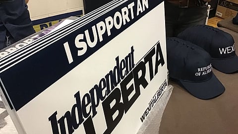 Alberta independence signs