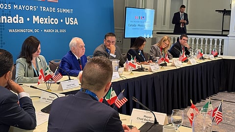 Regina Mayor Chad Bachynski was in Washington D.C. for a trade summit