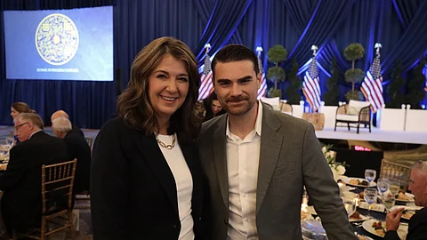 Alberta Premier Danielle Smith and Ben Shapiro in Florida