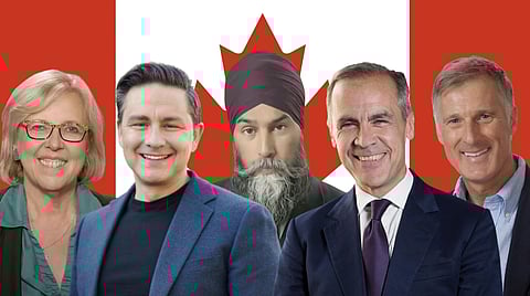 The five party leaders.