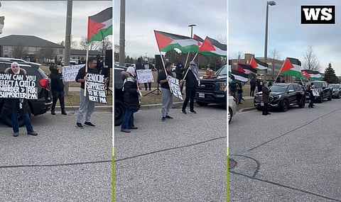 WATCH: Hamas supporters try to crash Poilievre rally in Oshawa