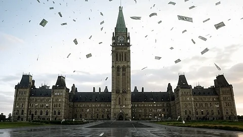 A rendering of Canadian Parliament