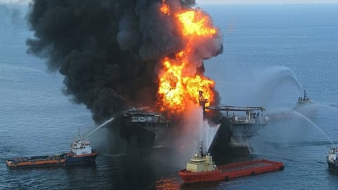 The Deepwater Horizon in the Gulf of Mexico was the largest manmade disaster in US history.