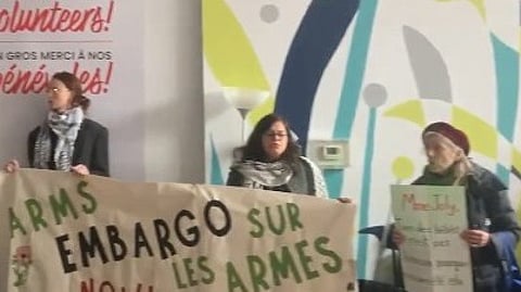WATCH: Hamas sympathizers occupy Foreign Affairs Minister Joly’s office