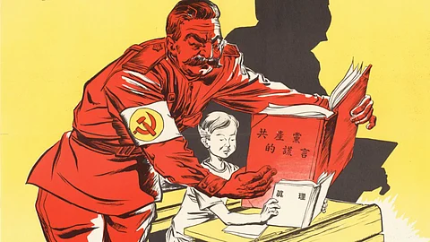 What it looks like when the state thinks it 'owns' your children. (Chinese artist depicts Soviet dictator Josef Stalin.) Writer John Hilton O'Brien argues that the Liberals support removing the charitable status of churches, and that this will adversely affect independent schools